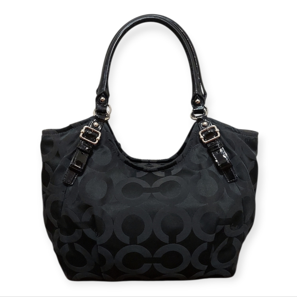 Coach Vintage Madison Abigail Op-Art Santeen Shoulder Bag - Picture 6 of 10